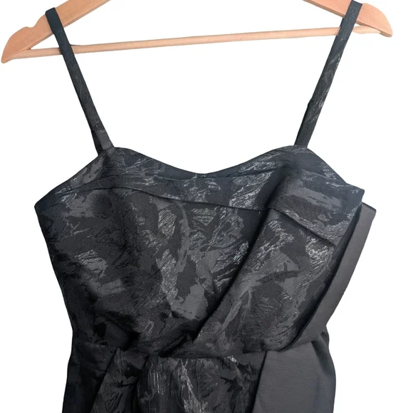 BCBG Generation Black Jacquard Cocktail Dress Size 4 - Picture 8 of 10